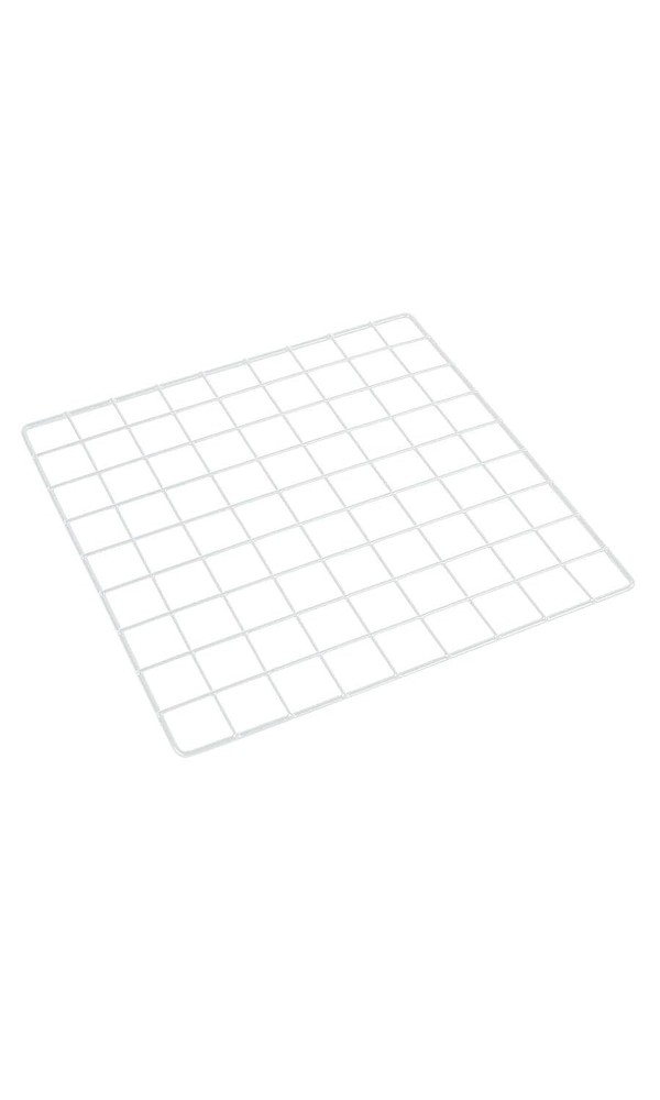 Set 10 Mini 14 x 14" White Wire Grid Storage Cube Panels + 16 Connectors