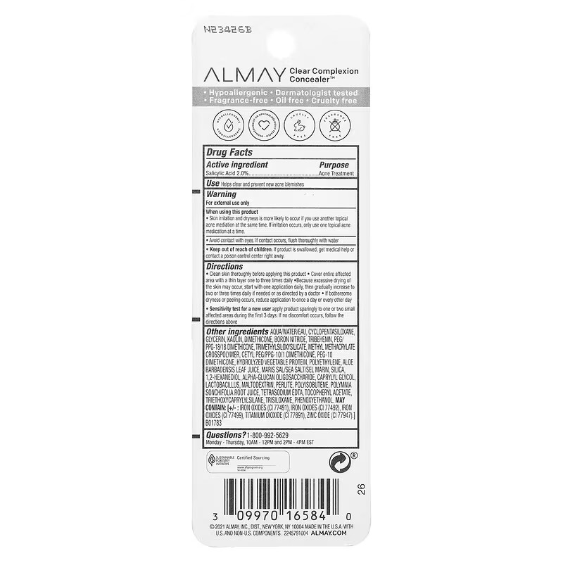 Almay Clear Complexion Concealer #300 Medium Read Description