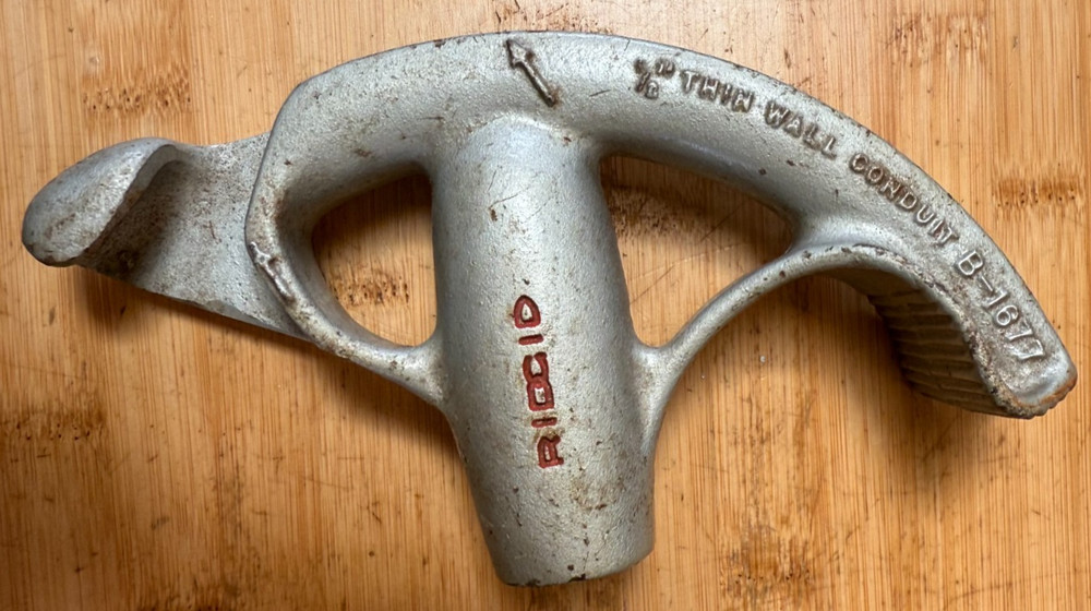 Ridgid 1/2" Thin Wall Conduit Bender #B-1677
