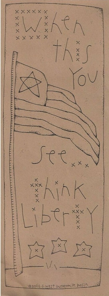 Buttermiilk Basin Stitchery Think Liberty
