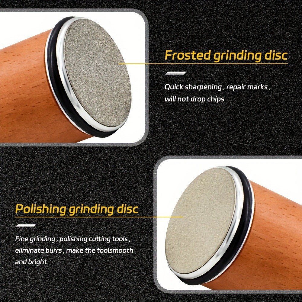Rolling Knife Sharpener Diamond Steel Magnetic Edge Roller Sharpener With Holder