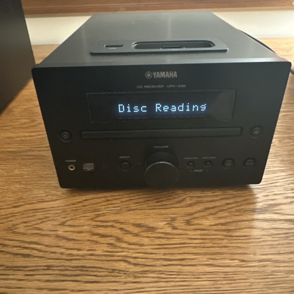 Yamaha CRX-332 Micro HiFi Component System CD Player iPod Dock- WITH SPEAKERS