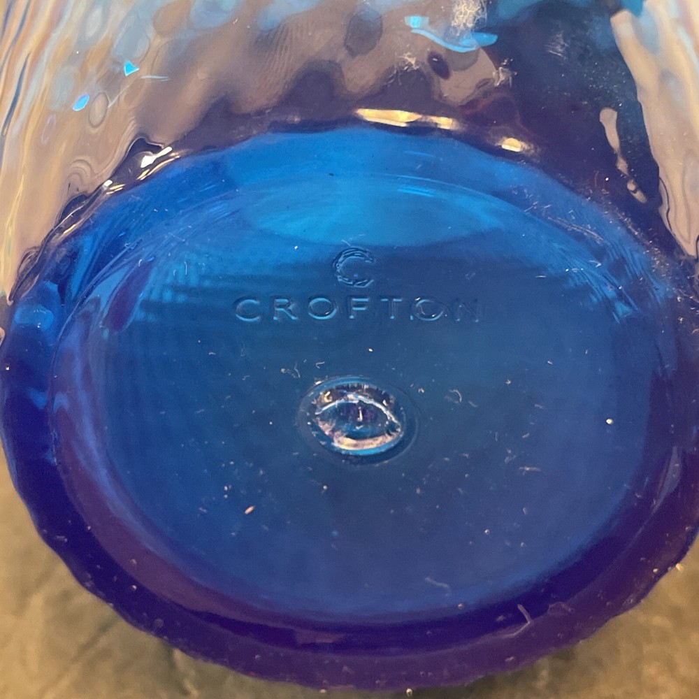 CROFTON Clear Blue Plastic Pitcher