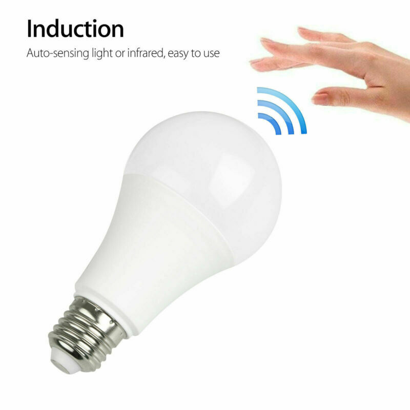 E27 Radar Motion Sensor LED Celling Bulb Light Night Lamp Cool White 7W 9W 12W