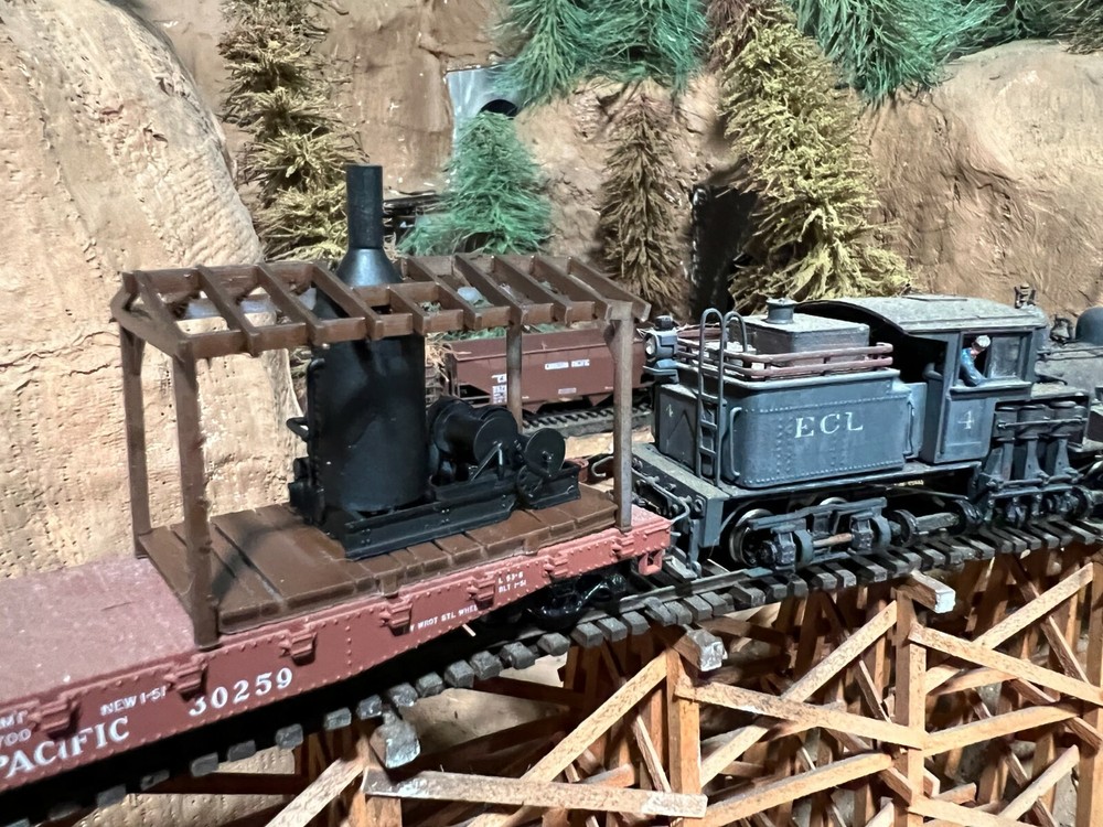 HO Scale Custom Steam Donkey Logging Engine