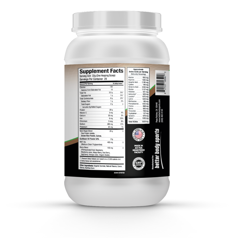Effective Vegan Protein - Chocolate - 2lb - 28 Servings