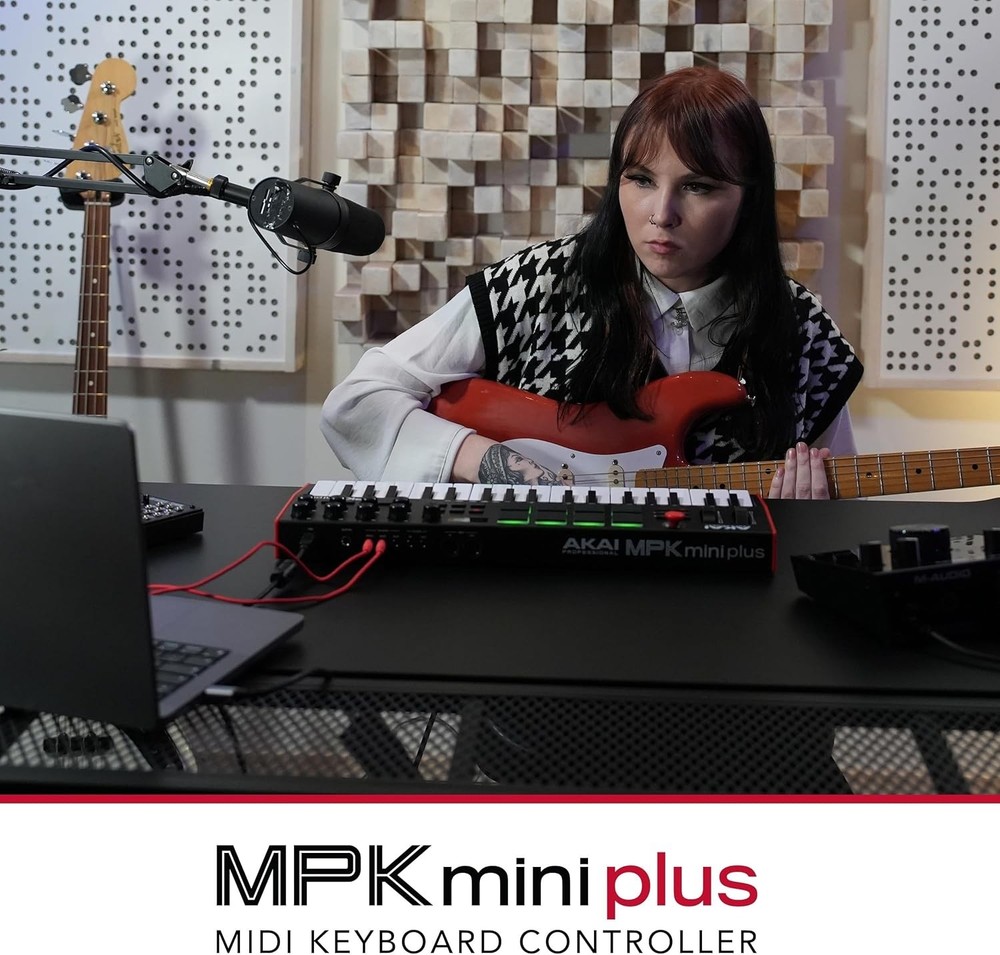 MPK Mini Plus - USB MIDI Keyboard Controller with 37 Mini Keys,8 MPC Pads