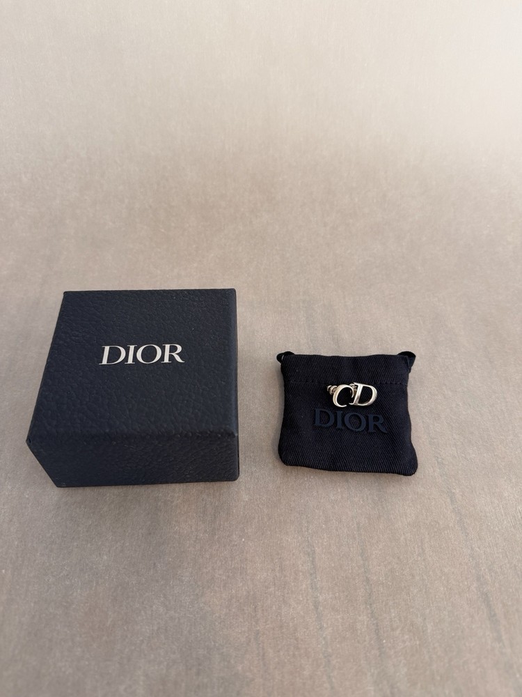 Dior Sterling Silver Stud Earring “C” “D”
