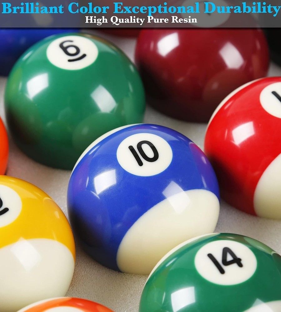 Professional Grade Billiard Balls - Complete 16 Set with