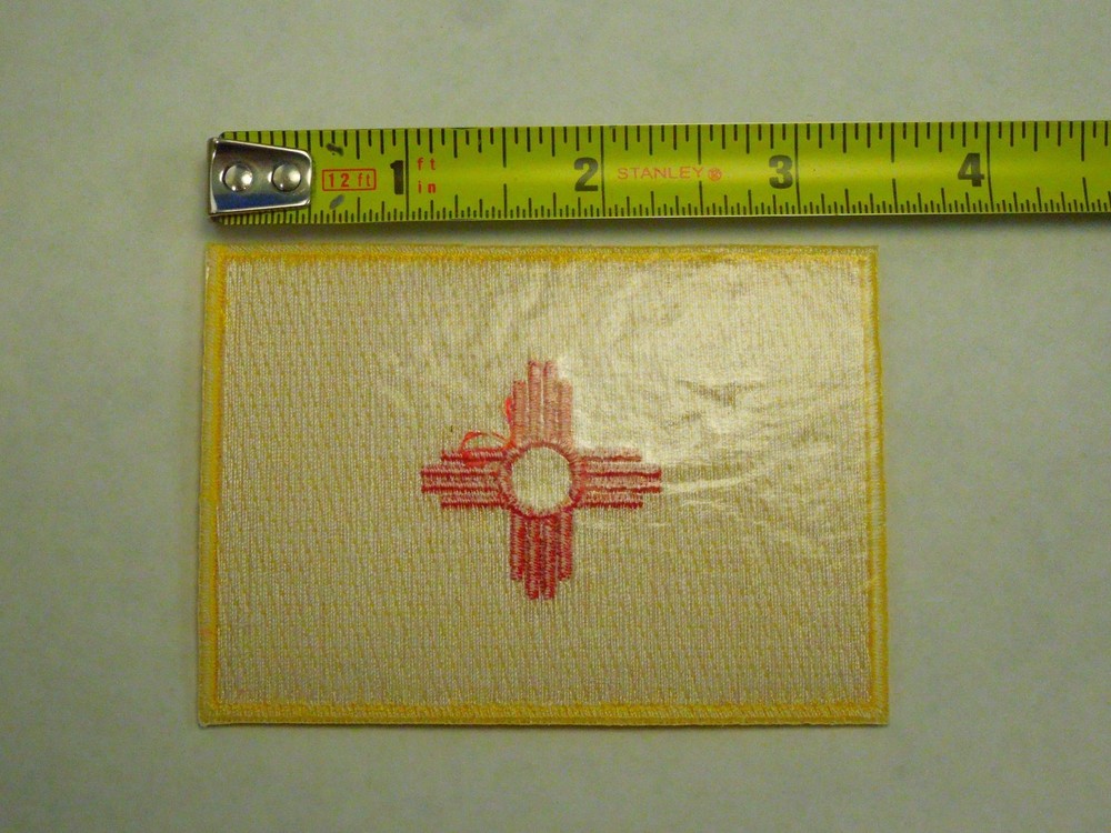 New Mexico State Flag Seal Embroidered Iron On Patch