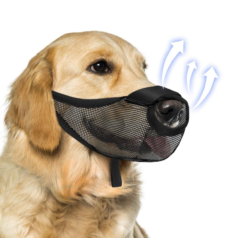 Dog Muzzle Pet Muzzle Breathable, Adjustable & Prevents Biting & Scavenging US