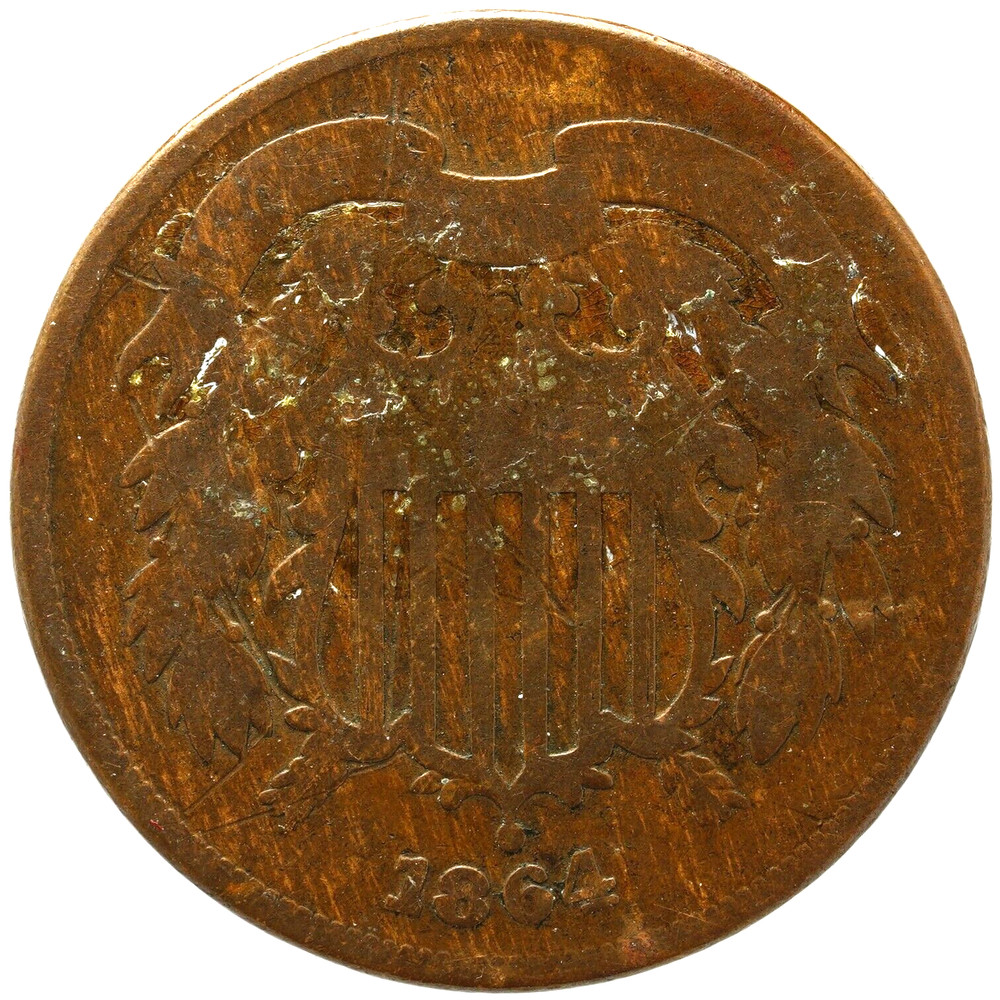 1864 Shield 2 Cent Piece