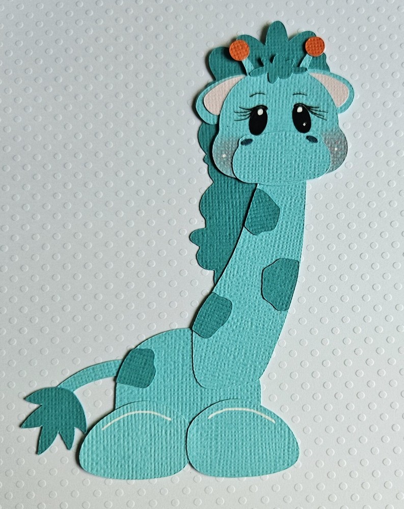 Giraffe Mint. Scrapbook, Card making Paper Piecing