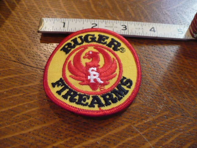 Ruger 3" Patch Yellow with Red NOS