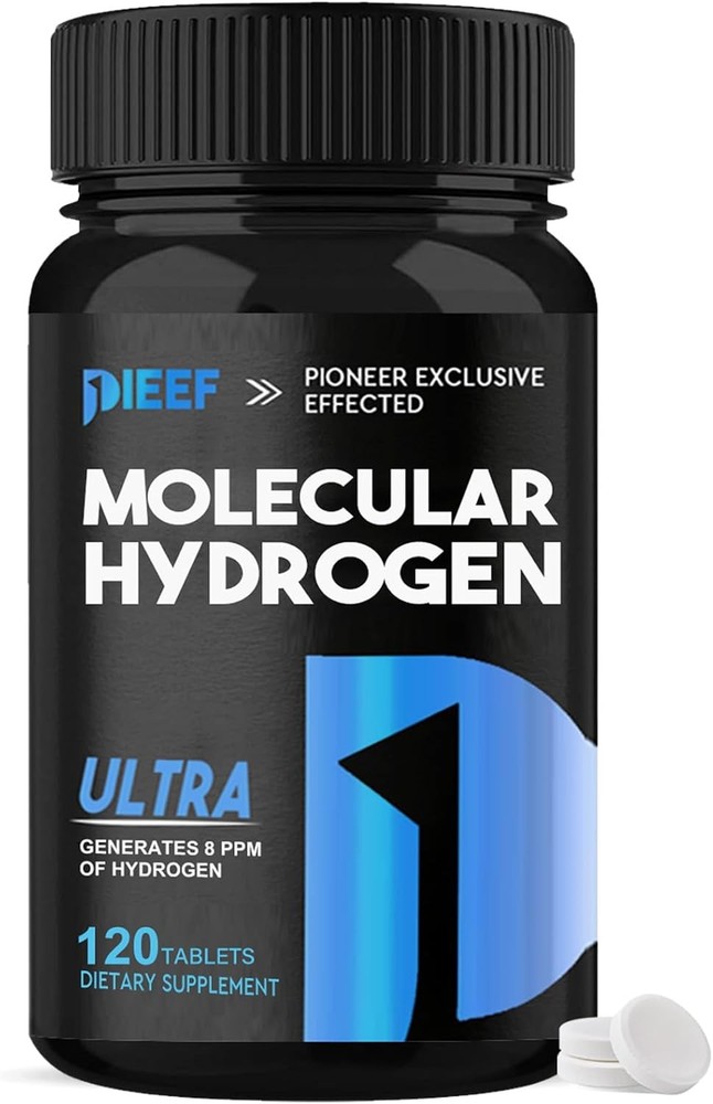 Hydrogen Water Tablets, 120 Tablets Fast-Dissolving H2 Molecular Hydrogen