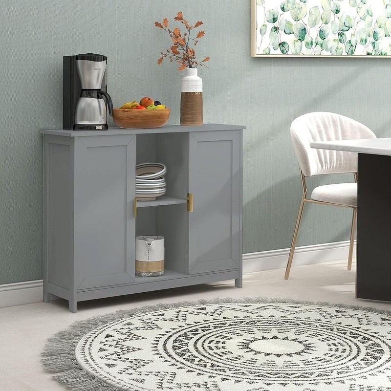 Multi Functional Storage Buffet Cabinet Kitchen Sideboard Entryway Home Decor US