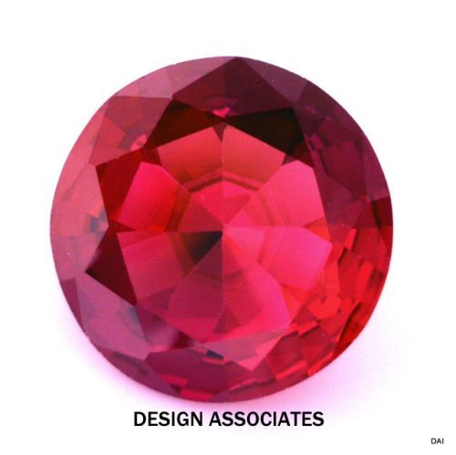 4.5 MM ROUND CUT MAN MADE RUBY  AAA GRADE 2 PC SET