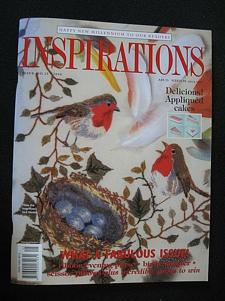 INSPIRATIONS - ISSUE NUMBER 25 - 2000 - FULL PATTERN SHEETS STILL ATTACHED