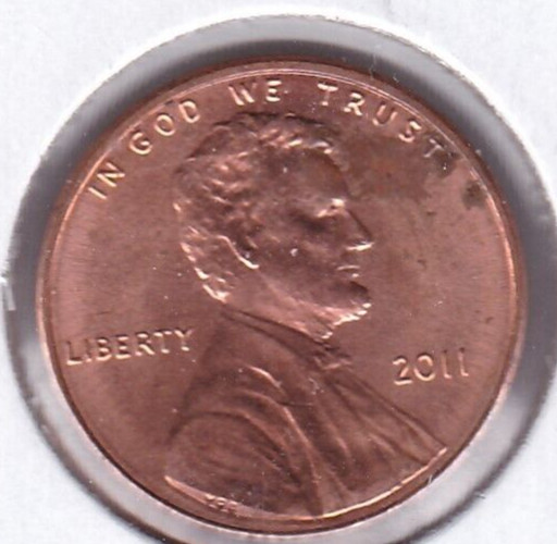 2011 Lincoln Cent Die Crack Shield to Rim