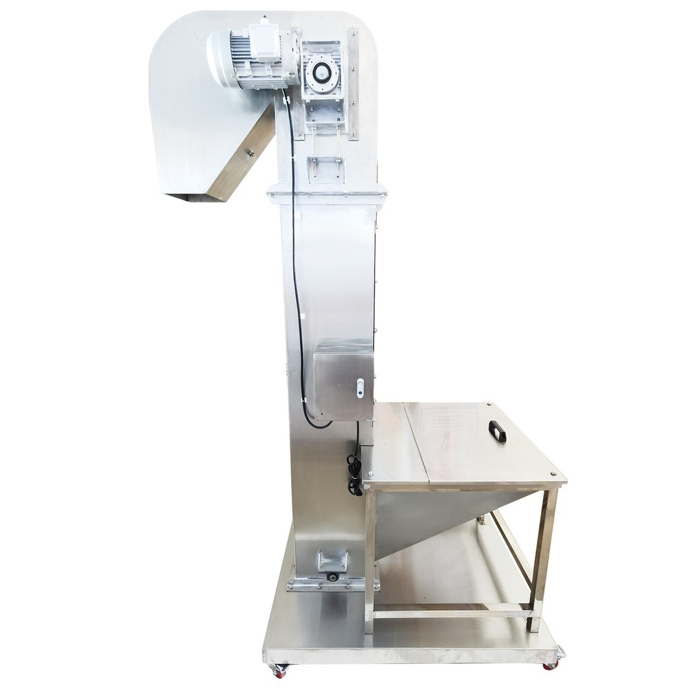 2M Vertical Feeder Elevating Rice Nut Conveyor Bucket Elevator Machine 220V