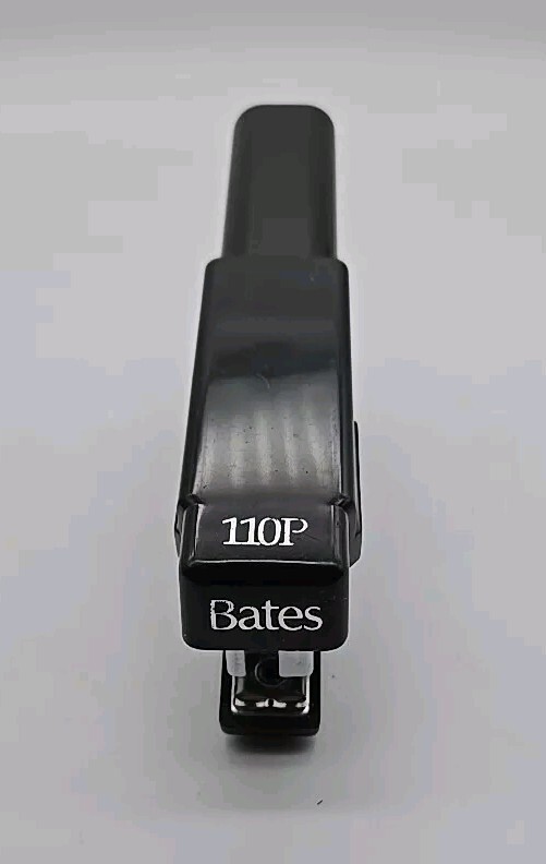 Bates 110P Standard Undulated Plier Stapler Black Hanger Loop