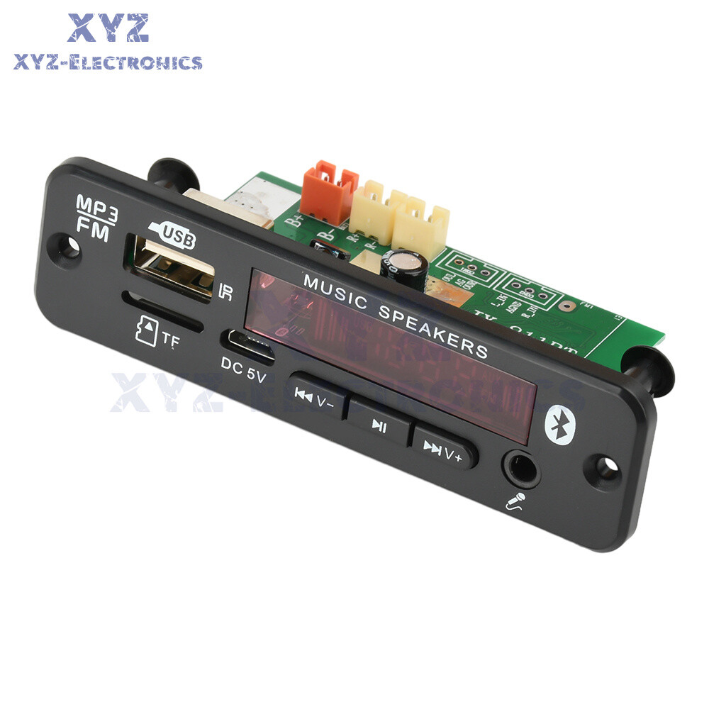 2*20W Amplifier Stereo DIY MP3 Decoder Board Bluetooth 5.0 Car FM Radio Module