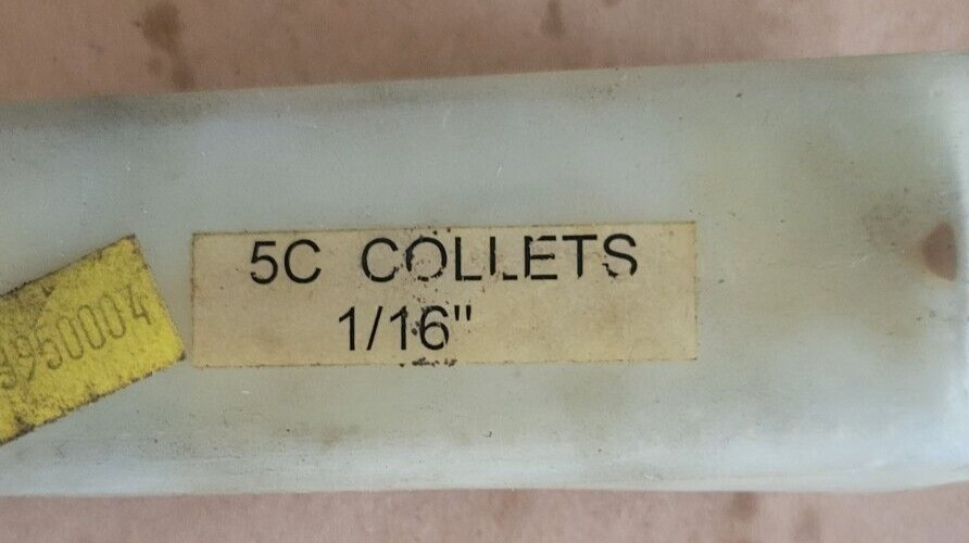 5C COLLET, NEW IN BOX.1/16" CAPACITY