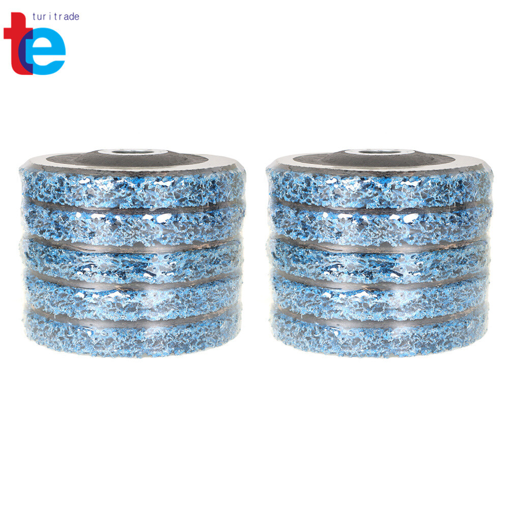 10 Pack 4.5" x 7/8" Strip Disc Wheel Paint Rust Removal Clean For Angle Grinder