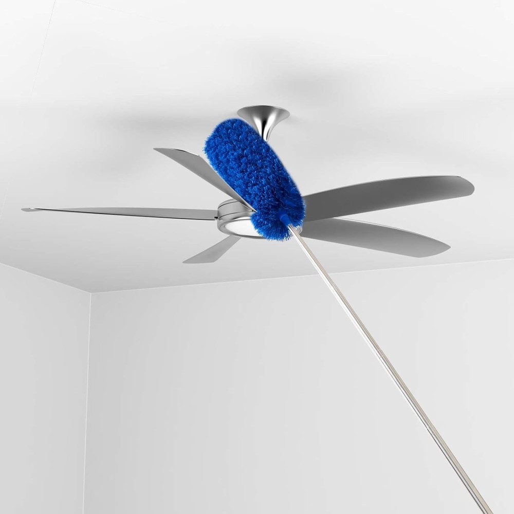Eco-Friendly Ceiling Fan Duster with Extension Pole - Easy & Efficient Cleaning