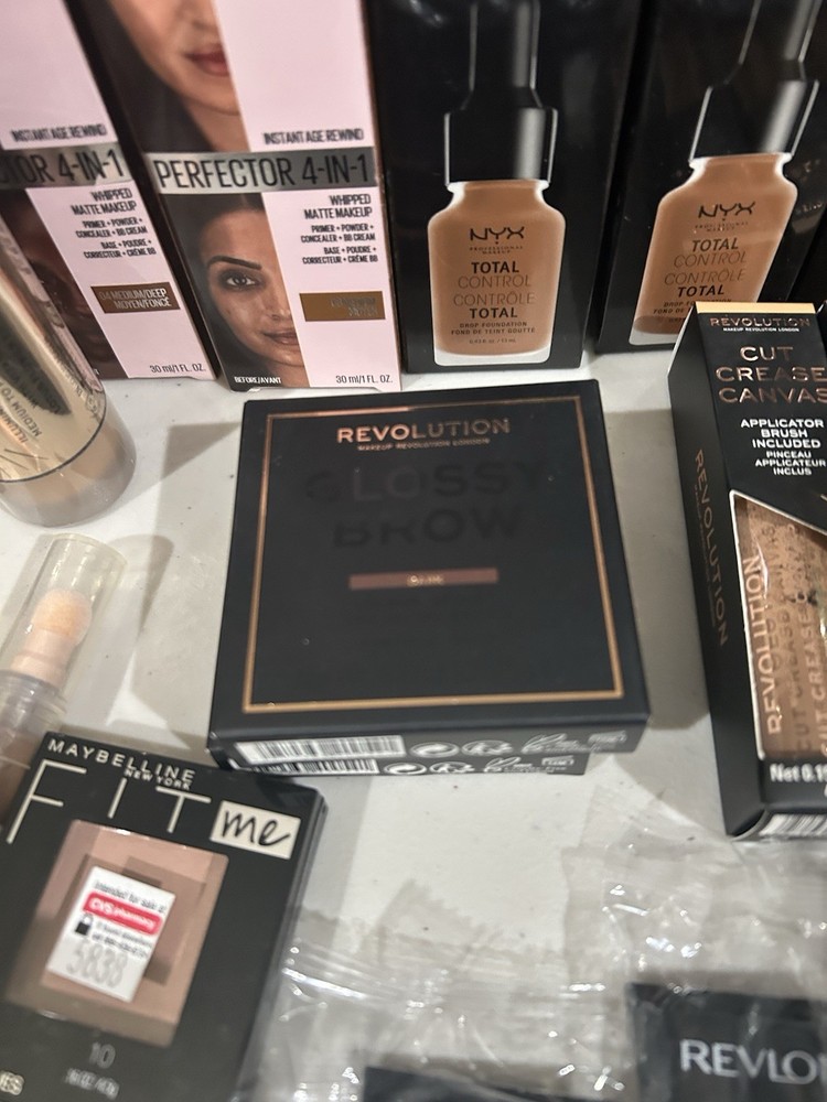 Lot of (100) Assorted Medium, Dark, Deep Makeup Products