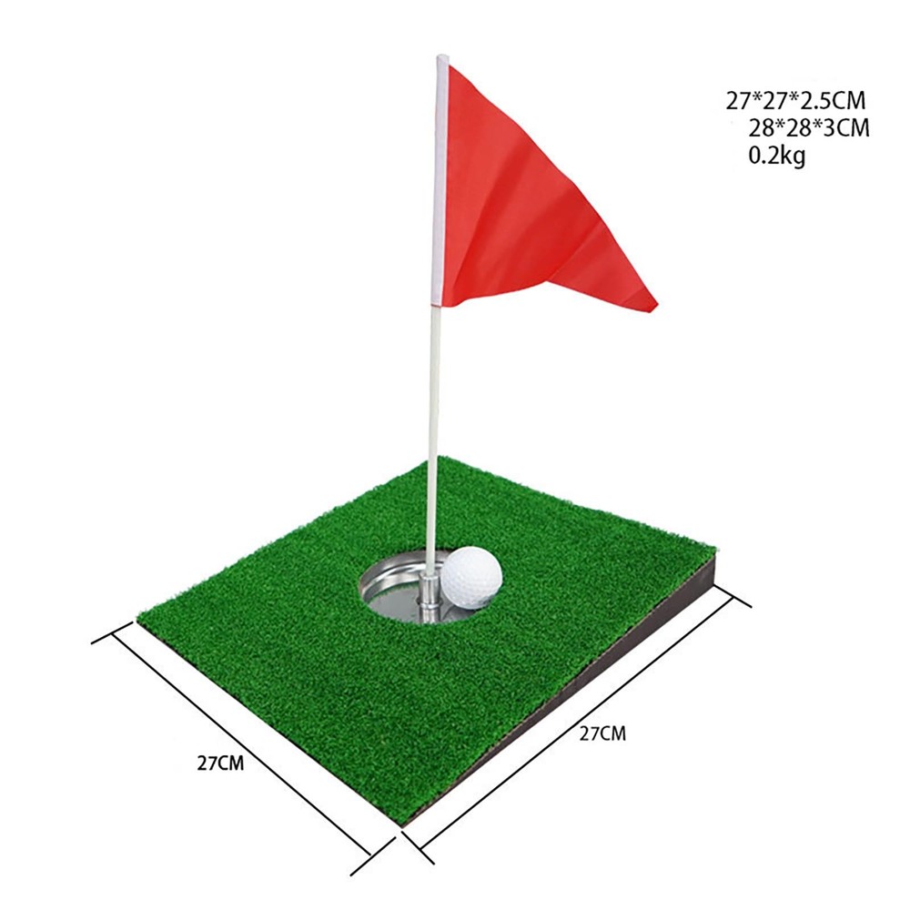 Golf Turf Mat Flagstick Practice Mat Golf Slope Practice Mat Backyard Golf Mat