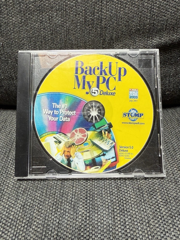 Back Up My PC Version 5.0 Deluxe July 2003 Stomp Soft / Sonic Solutions