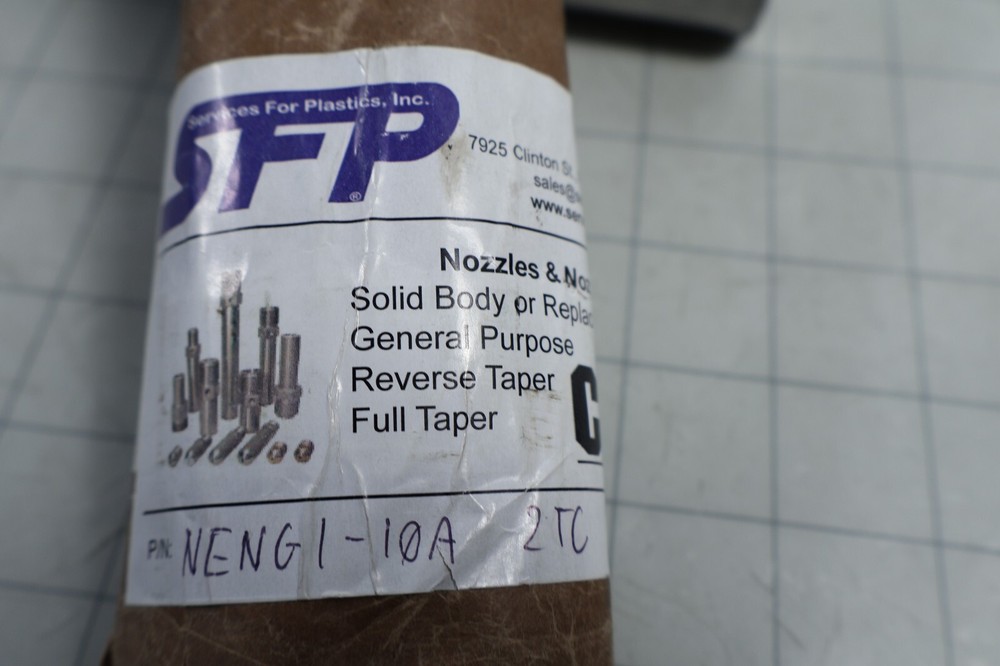 SFP Plastic Injection Molding Nozzle NENG1-10A 2TC NEW *Light Surface Rust*