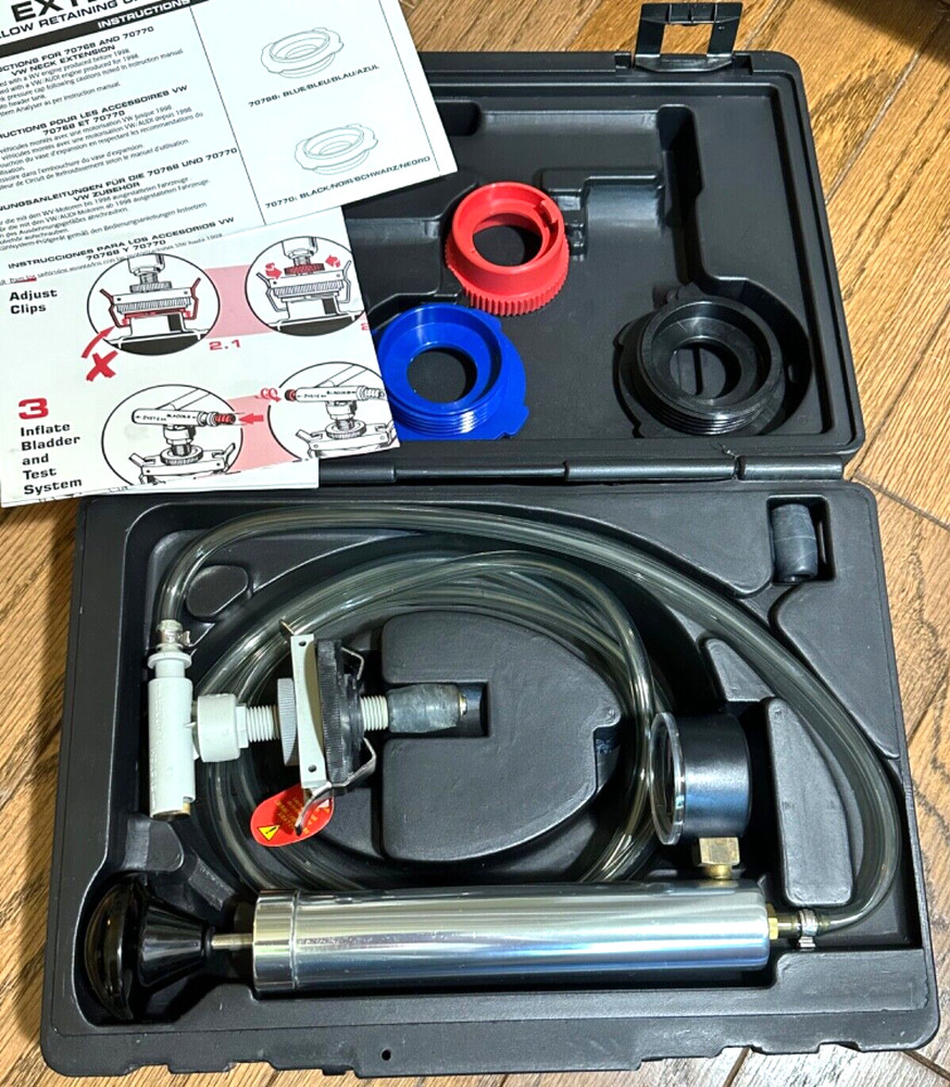 MATCO Tools Cooling System Pressure Tester Pump Gauge Neck Extension Adapter Set