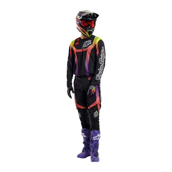 Troy Lee Designs SE Pro Jersey - Stripes Black/Multicolor - Medium