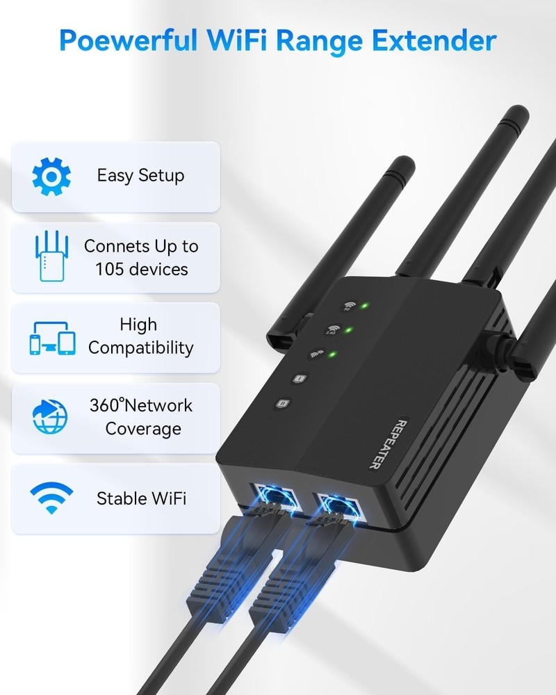 Multi-Device Support WiFi Range Extender