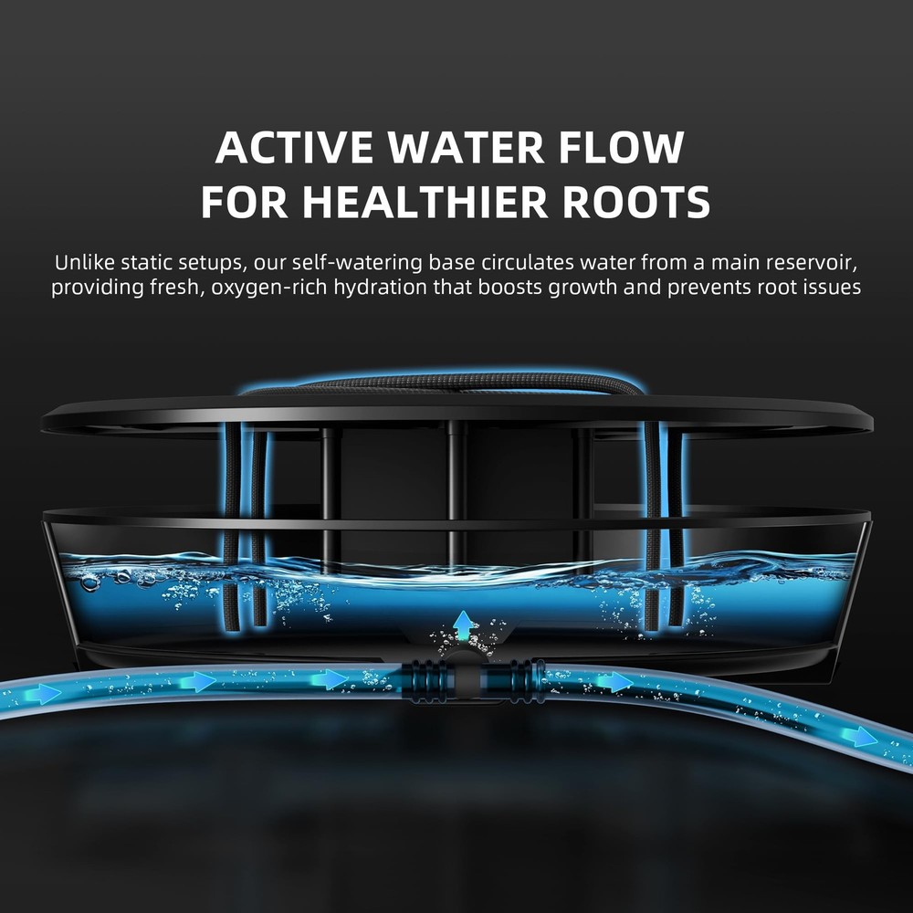 Spider Farmer Gravity-Fed Self-Watering System, 4-Pack Auto Watering System w...