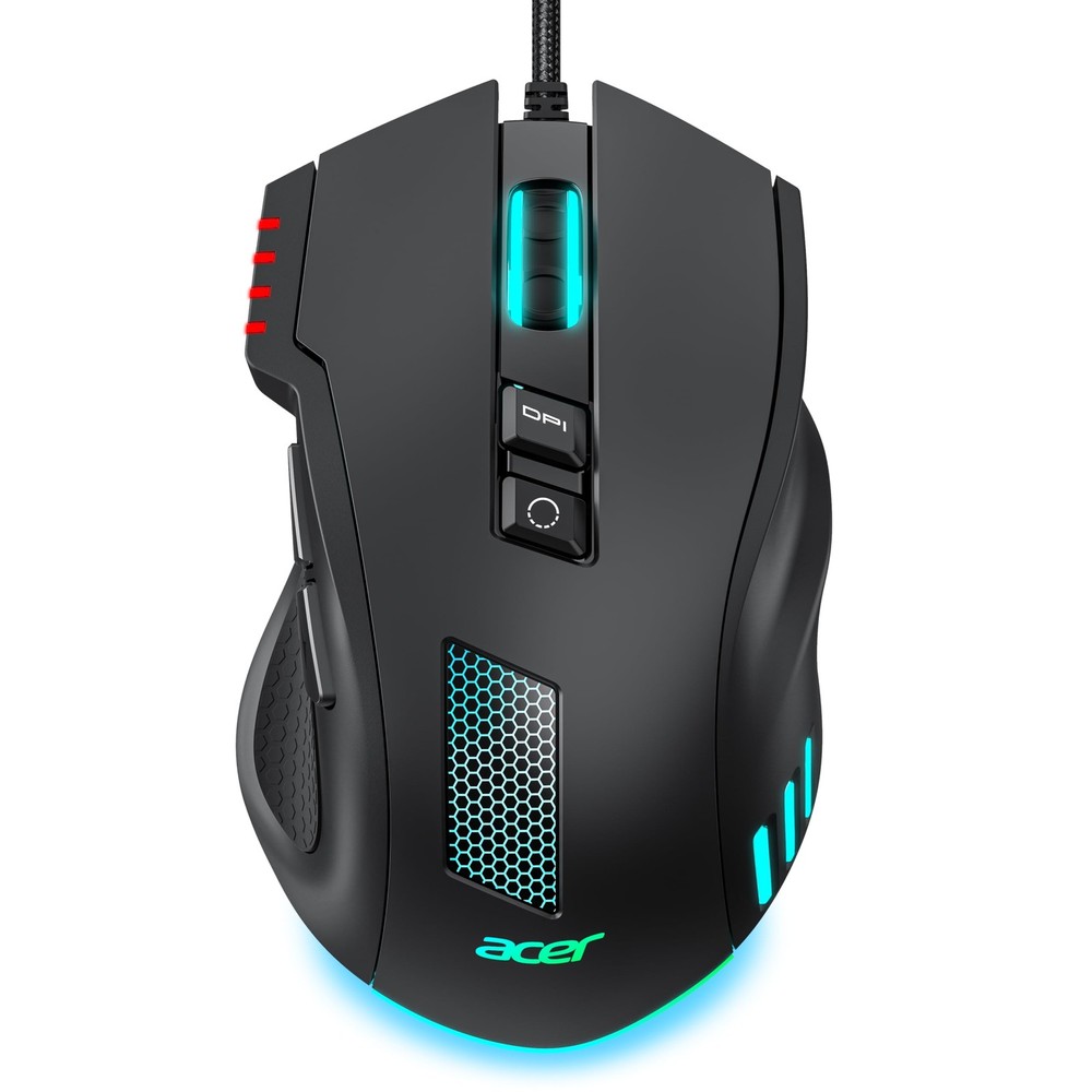 Wired Gaming , 12,800 DPI RGB Ergonomic Computer with Optical , 8 Programmabl...