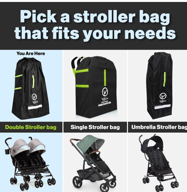 Volvo Double stroller travel bag