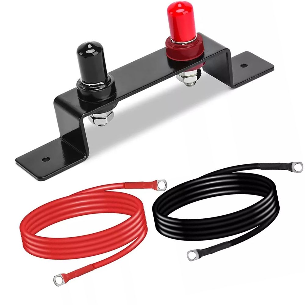 Heavy Duty Universal Battery Relocation Kit with Remote Terminal Jump Post