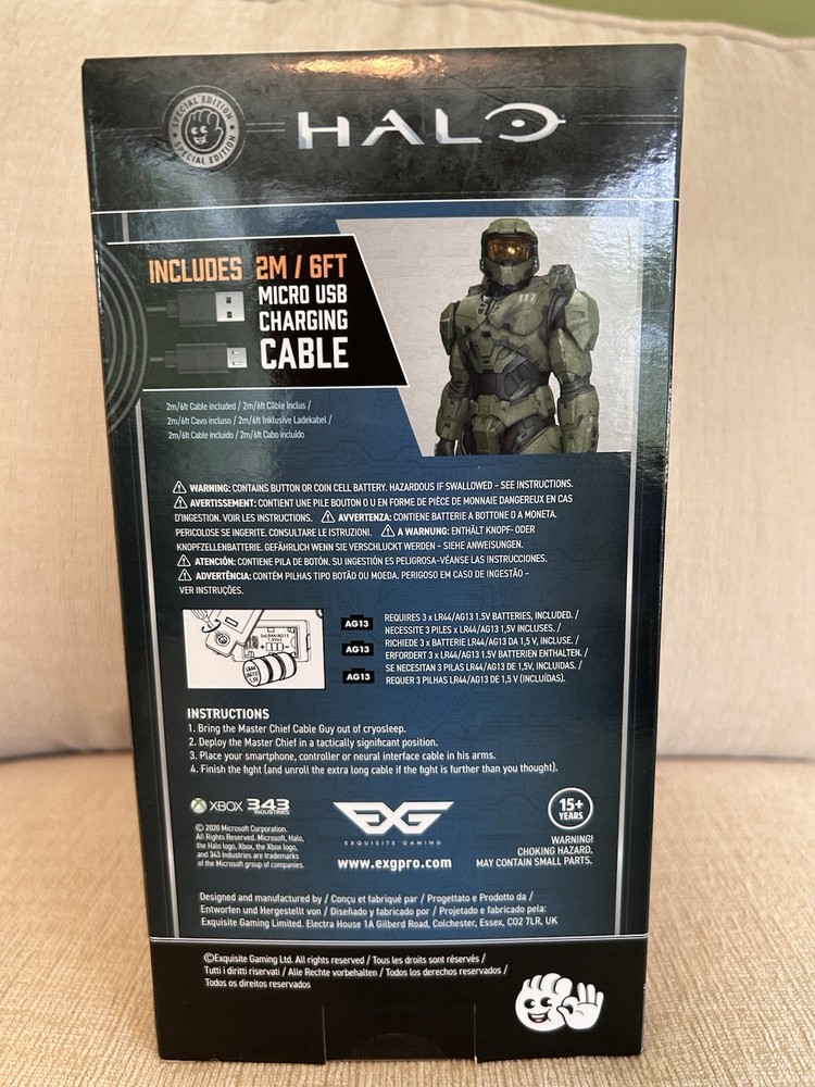 Halo Master Chief Controller Stand Green Light Up Base special edition