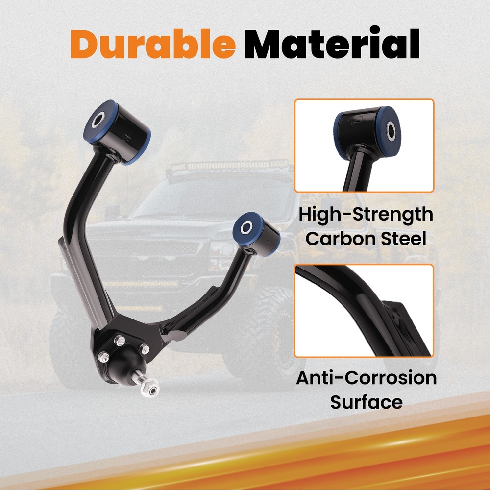 Alignment Front Upper Control Arms Pair for 2007-15 Chevy Silverado Sierra 1500