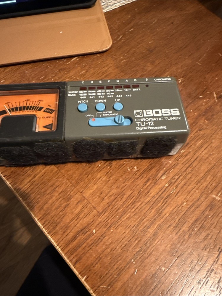 Boss Chromatic Tuner TU-12H Digital Processing Multi Instrument Tuner w Case Box