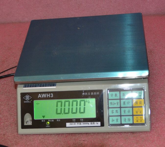 Excell High Resolution Weighing Scale Model AWH3-30 __Oriental Language.
