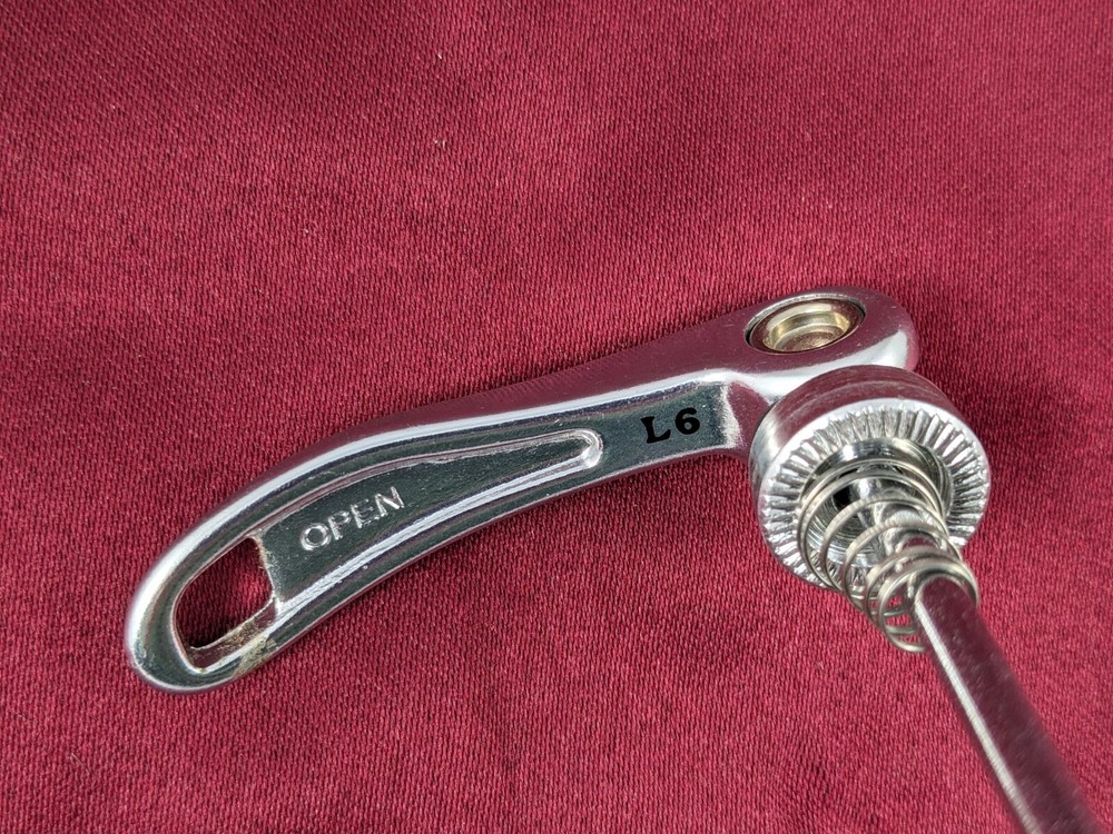 Vintage Unbranded FRONT Quick Release Skewer Silver NOS Q32