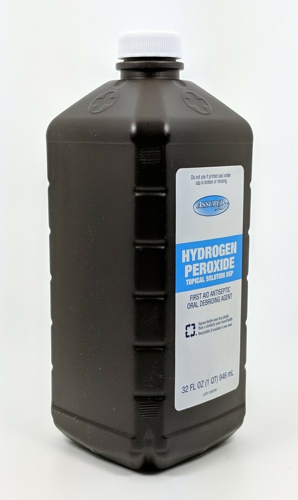 Assured 3% Hydrogen Peroxide Topica Solution USP Antiseptic Cleaning 32oz