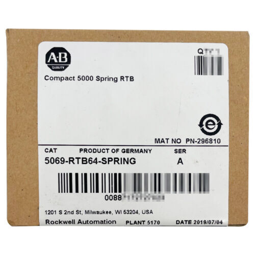 New & Sealed 5069-RTB64-SPRING /A AB 5069 SPRING RTB KIT Factory In Box