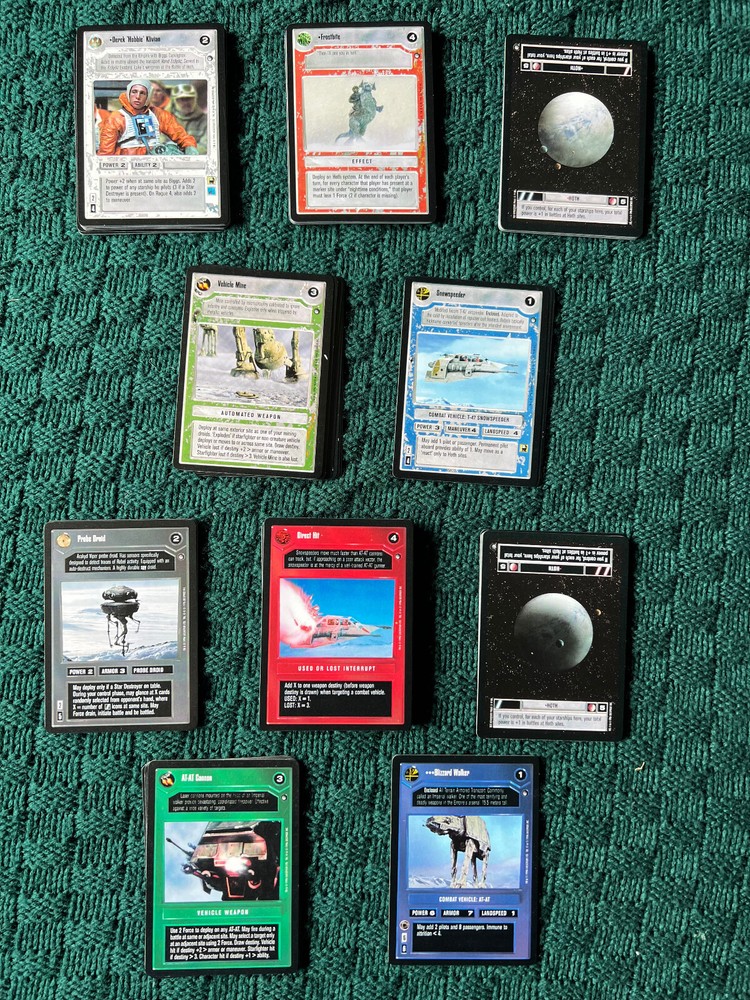 Star Wars CCG Hoth Common/Uncommon Complete Set, 108 Cards