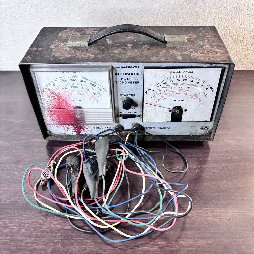 Vintage Micronta Automatic Dwell Tachometer Remote Starter