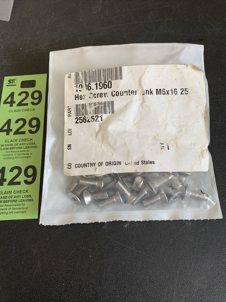 Rational Combi Steamer Replacement Part No.1006.1960 (25)Hex Socket Counter Sunk